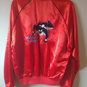 Marvel Comics Spider-man Black Costume Satin Jacket  1986 sz M